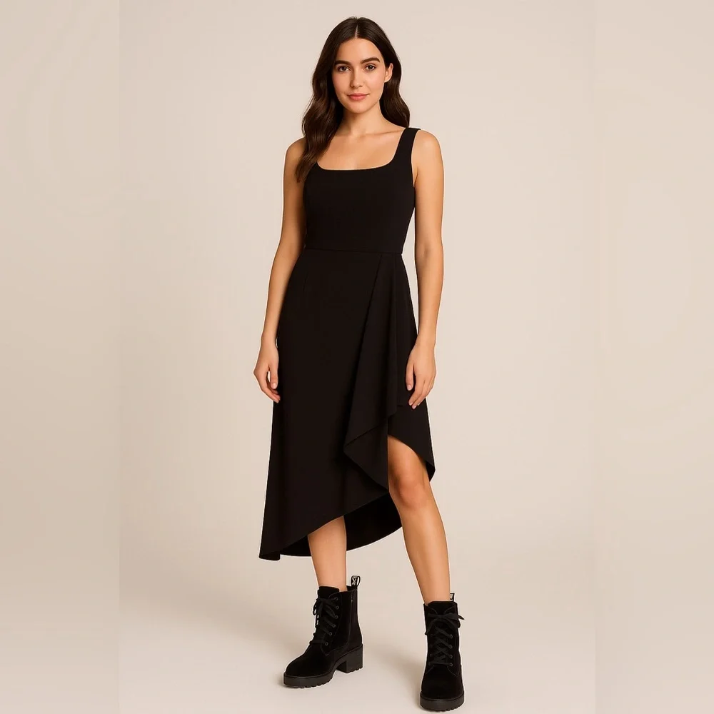 New Kendall + Kylie 8 Stylish Black  Boots Y2k Grunge‎ Goth velvet